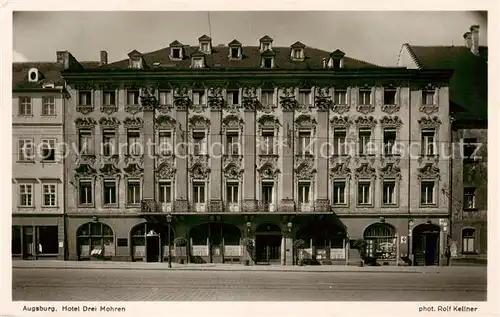 AK / Ansichtskarte  Augsburg Hotel Drei Mohren Augsburg