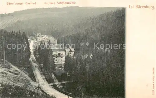 AK / Ansichtskarte  Baerenburg_Sachsen Baerenburger Gasthof Kurhaus Schaefermuehle Tal Baerenburg Sachsen