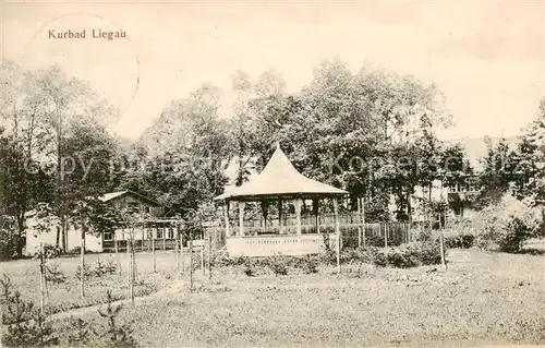 AK / Ansichtskarte  Liegau-Augustusbad_Radeberg Kurbad Licht-, Stahl- und Moorbaeder, Fichtennadelbaeder Pavillon 