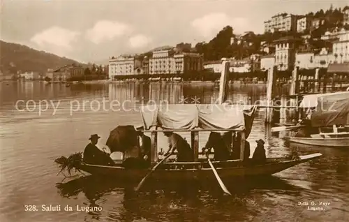 AK / Ansichtskarte Lugano_Lago_di_Lugano_TI Panorama 