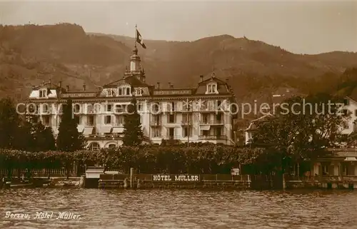AK / Ansichtskarte Gersau_Vierwaldstaettersee_SZ Hotel Mueller 