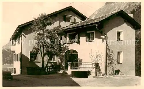 AK / Ansichtskarte Sils_Baselgia_GR Engadiner Haus Casa l Orsa 