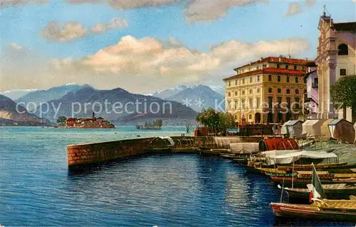 AK / Ansichtskarte  Isola-Bella_Lago_Maggiore_IT Haeuserpartie am See Insel Alpen Photochromi Serie 191 Nr 3272 