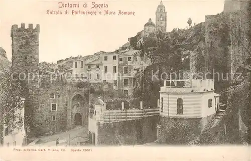 AK / Ansichtskarte 73802004 Spezia_La_Liguria_IT Entrata di Portovenere e Mura Romane 