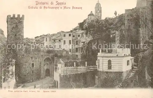 AK / Ansichtskarte  Spezia_La_Liguria_IT Entrata di Portovenere e Mura Romane 