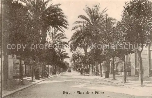 AK / Ansichtskarte  Nervi_Genova_Genua_Liguria_IT Viale delle Palme 