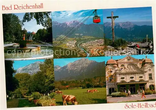 AK / Ansichtskarte  Seilbahn_Cable-Car_Telepherique Bad Reichenhall  Sole Heilbad 