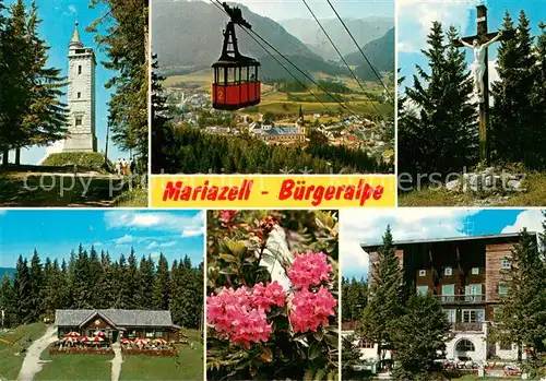 AK / Ansichtskarte  Seilbahn_Cable-Car_Telepherique Mariazell Buergeralpe 