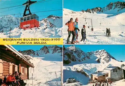 AK / Ansichtskarte  Seilbahn_Cable-Car_Telepherique Sulden Funivia Solda 