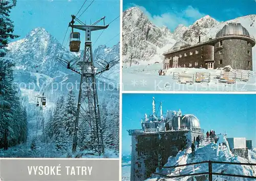 AK / Ansichtskarte 73802051 Seilbahn_Cable-Car_Telepherique Vysoke Tatry 