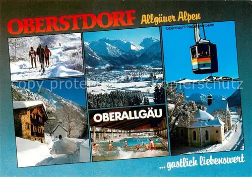 AK / Ansichtskarte 73802063 Seilbahn_Cable-Car_Telepherique Allgaeuer Alpen Oberstdorf 