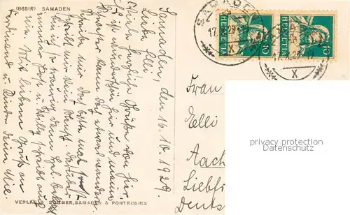 AK / Ansichtskarte Samaden Panorama Samaden