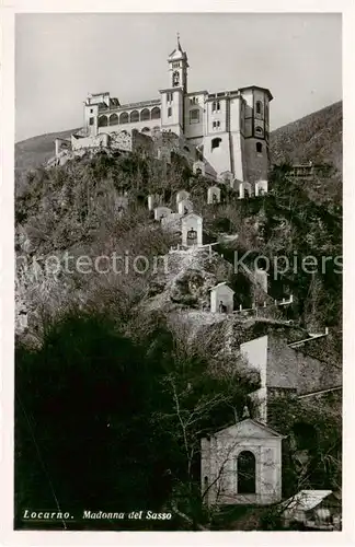 AK / Ansichtskarte Locarno_Lago_Maggiore_TI Madonna del Sasso 