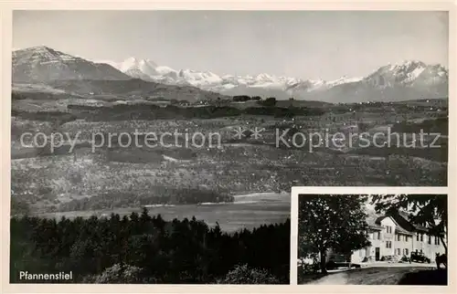 AK / Ansichtskarte Pfannenstiel_Staefa_ZH Panorama Wirtschaft Pfannenstiel 