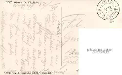 AK / Ansichtskarte Taeuffelen_BE Kirche 