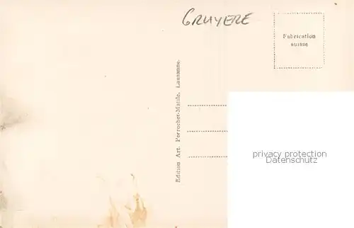 AK / Ansichtskarte Gruyere_Gruyeres_FR Costume Gruyerien 