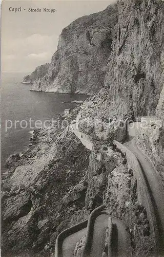 AK / Ansichtskarte  Capri_Italia Strada Krupp 