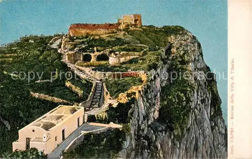 AK / Ansichtskarte  Capri_Italia Rovine della Villa di Tiberio 