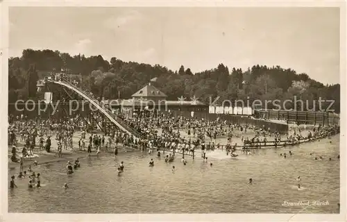 AK / Ansichtskarte Zuerich_ZH Strandbad Zuerich_ZH