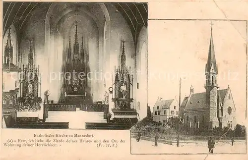 AK / Ansichtskarte Maennedorf_ZH Kath Kirche Inneres 