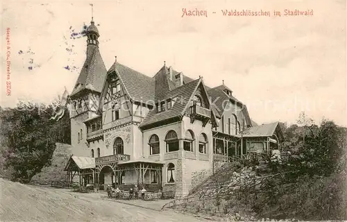 AK / Ansichtskarte  Aachen Waldschloesschen im Stadtwald Aachen