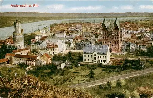 AK / Ansichtskarte  Andernach_Rhein Stadtpanorama Andernach Rhein