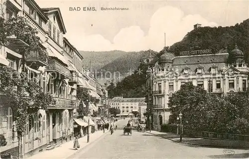 AK / Ansichtskarte  Bad_Ems Bahnhofstrasse Bad_Ems