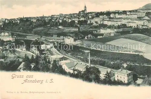 AK / Ansichtskarte  Annaberg_-Buchholz_Erzgebirge Panorama 