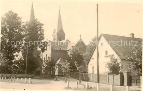 AK / Ansichtskarte  Frankenstein_Sachsen Ortsmotiv mit Kirche 