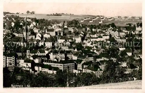 AK / Ansichtskarte  Buchholz_Sachsen Stadtpanorama Buchholz Sachsen