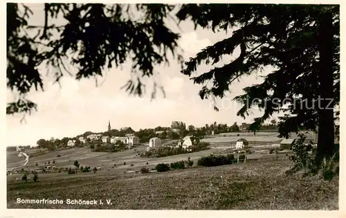 AK / Ansichtskarte  Schoeneck_Vogtland Panorama Sommerfrische Schoeneck_Vogtland