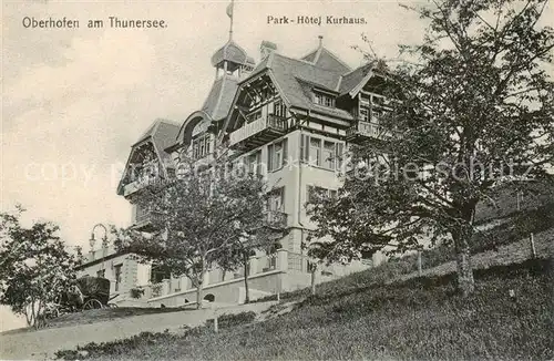 AK / Ansichtskarte Oberhofen_Thunersee Park Hotel Kurhaus Oberhofen Thunersee