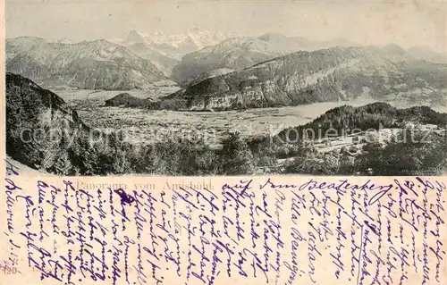 AK / Ansichtskarte Beatenberg_Thunersee_BE Panorama vom Amisbuehl Berner Alpen 