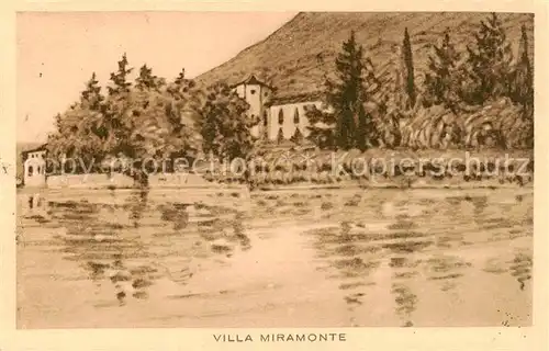 AK / Ansichtskarte 73802238 Ameno Villa Miramonte Lago d Orta Kuenstlerkarte Ameno