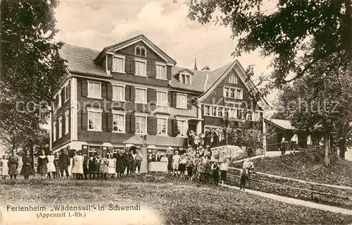 AK / Ansichtskarte Schwendi_Weissbad_IR Ferienheim Waedenswil 