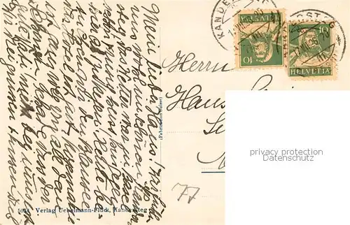 AK / Ansichtskarte Oeschinensee_oeschinensee_1578m_BE mit Bluemlisalp 