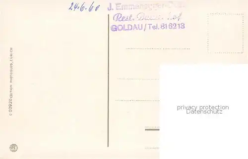 AK / Ansichtskarte Goldau_Arth_SZ Altes Bauernhaus aus der Zeit vor dem Goldauer Bergsturz mit Inschriften und Wappen 