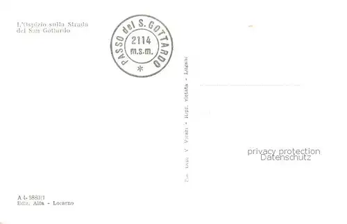 AK / Ansichtskarte San_Gottardo_St_Gotthard_TI Ospizio sulla Strada del San Gottardo 