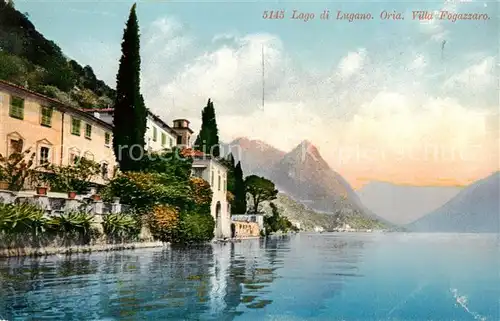 AK / Ansichtskarte Oria__Lago_di_Lugano_TI Villa Fogazzaro 