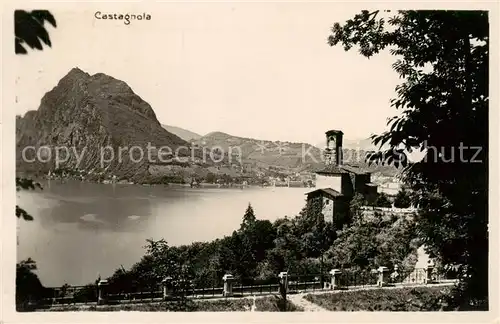AK / Ansichtskarte Castagnola_Lago_di_Lugano Panorama 