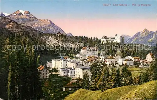 AK / Ansichtskarte Sils_Maria_GR Piz la Margna 