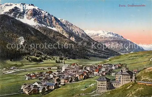 AK / Ansichtskarte Zuoz_GR Panorama Zuoz_GR