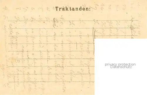AK / Ansichtskarte Basel_BS Generalversammlung des Wirte Vereins Basel Basel_BS