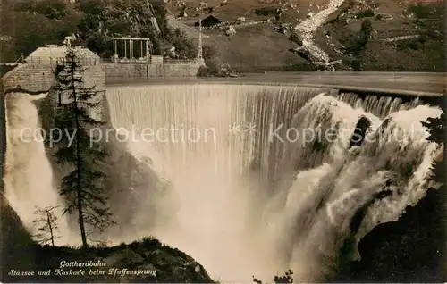 AK / Ansichtskarte Pfaffensprung Gotthardbahn Stausee und Kaskade Pfaffensprung