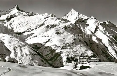 AK / Ansichtskarte Zermatt_VS Sporthotel Riffelberg Zinal Rothorn und Weisshorn Zermatt_VS