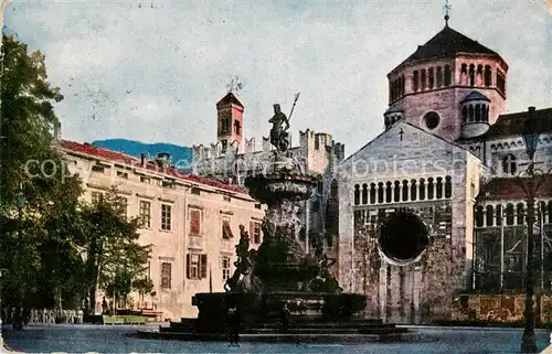 AK / Ansichtskarte  Trento_Trentino-Alto Adige_IT Piazza Duomo Fontana del Nettuno e Palazzo Pretorio 