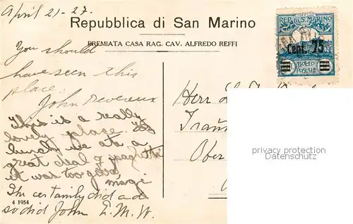 AK / Ansichtskarte  San_Marino_Repubblica La Rocca La Pieve e il Palazzo vesti della seconda Torre San_Marino_Repubblica