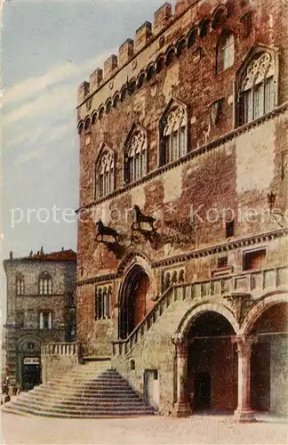 AK / Ansichtskarte  Perugia_Umbria_IT Particolare del Palazzo Municipale 