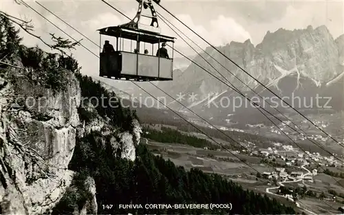 AK / Ansichtskarte  Cortina_d_Ampezzo Funivia Cortina Belvedere Cortina_d_Ampezzo