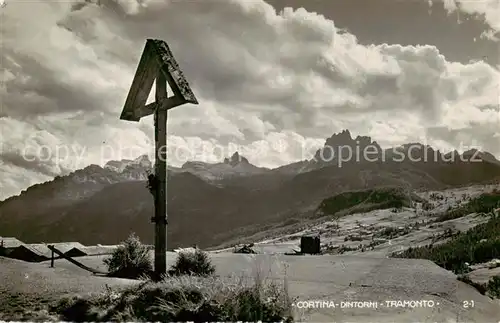 AK / Ansichtskarte  Cortina_d_Ampezzo Dintorni Tramonto Cortina_d_Ampezzo